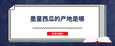 ​墨童西瓜的产地是哪