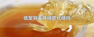 ​低聚异麦芽糖是什么提取的 低聚异麦芽糖是什么成分