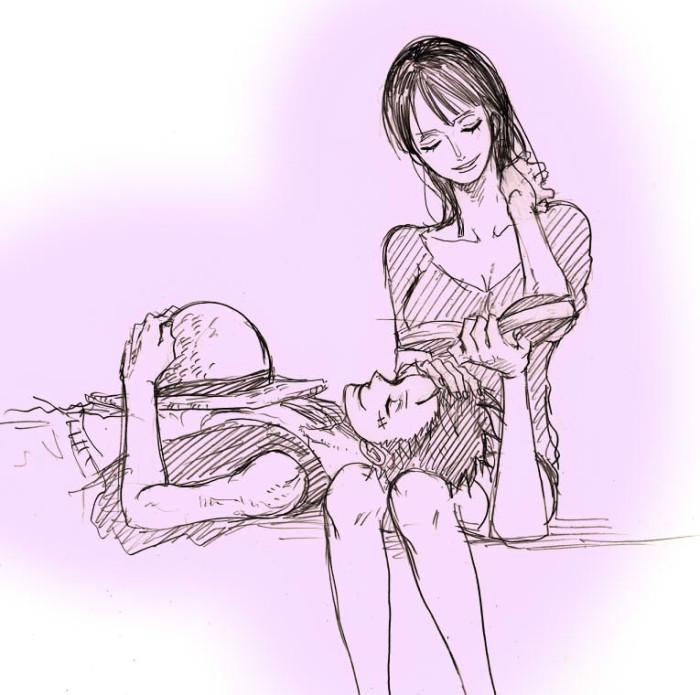 海贼王，路飞最亲密的八个女人，其中两个女人曾经养过路飞