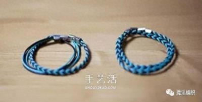 ​四股绳手链编法图解，四根绳子编手链的教程