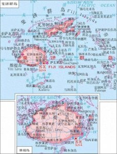 斐济的岛屿面积分布