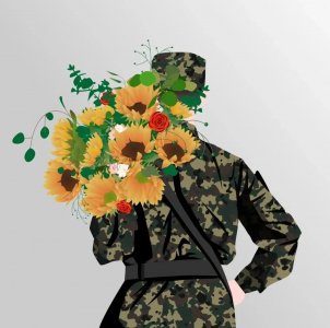 头像 | 军人头像 男生女生头像 情侣头像 手绘手捧花人物头像