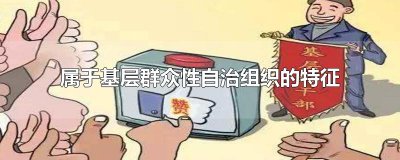 ​属于基层群众性自治组织的特征