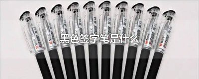 ​黑色签字笔是什么东西? 黑色签字笔是什么东西做的
