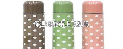 飞机能带保温杯有水吗 飞机可以保温杯带水么
