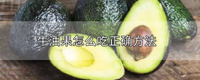 牛油果怎么吃正确方法窍门 牛油果的食用方法怎么吃