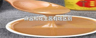 ​花生酱和芝麻酱有啥区别 花生酱和芝麻酱的区别是什么