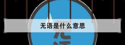 ​是你们不懂无语是什么意思,无语是什么意思